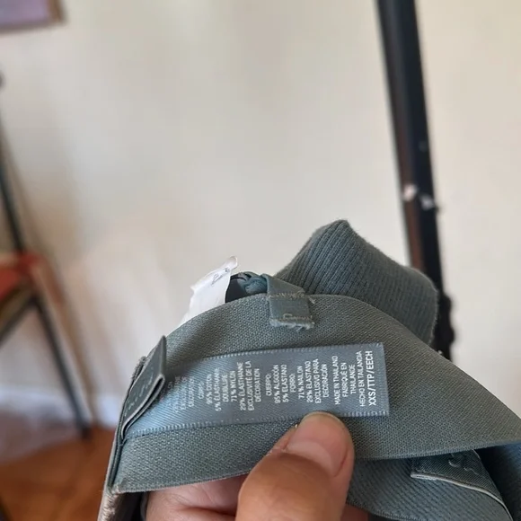 SKIMS cotton rib plunge bralette (XXS, kyanite) - Picture 8 of 11